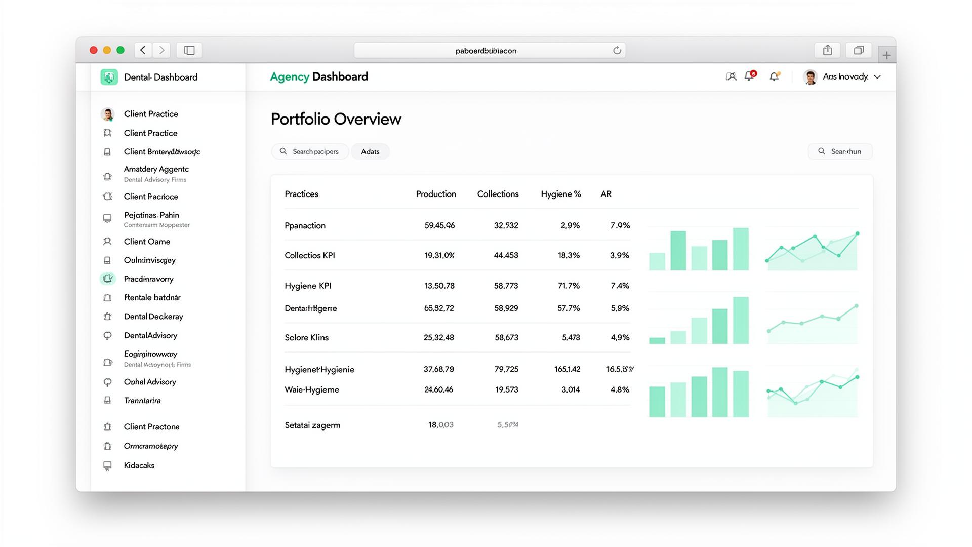 Agency Dashboard preview