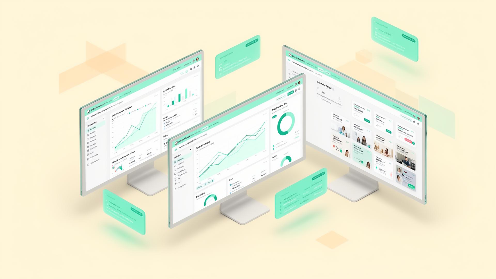 TeamCare Enterprise Agency Dashboard across multiple screens