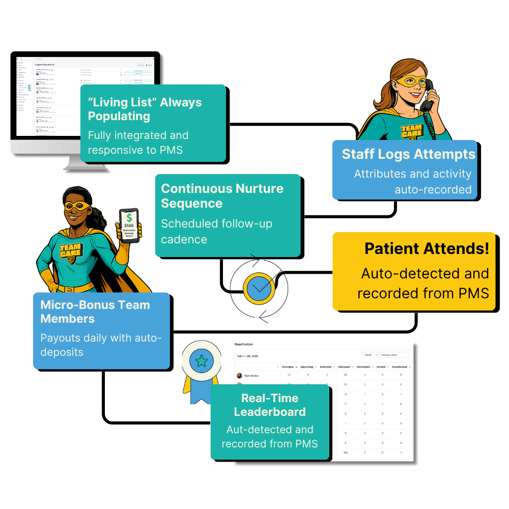 TeamCare Reactivation Workflow Diagram